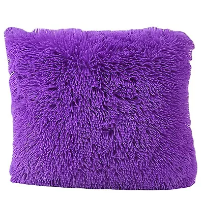 Set Of 2 Throw Furry Pillow Case Cover Cushion Case 17  X 17  ZT24  • $7.99