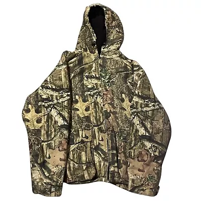 Mossy Oak Break Up Infinity Camo Lined Insulated Jacket 2XL Men Zip Up Hoodie • $40