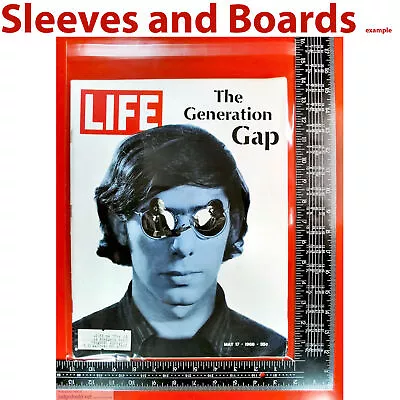 Life Magazine Sleeves / Bags ONLY Size8 / Jackets. Big 1950-70 X 10  - • £27.99