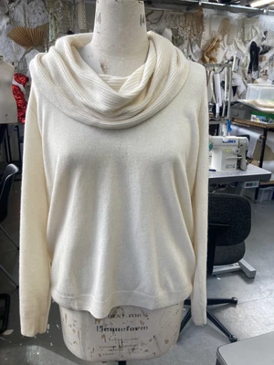 £16 • Buy M & S Collection 100% Cashmere Jumper , Size 22, Cream Cowl Neck, Soft And Cosy