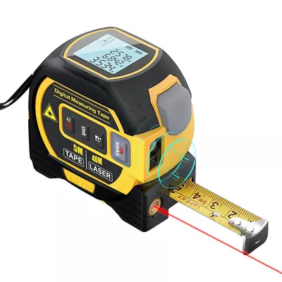 3in1  Rangefinder 5m Tape Measure Ruler LCD Display With Backlight U5T0 • £26.19