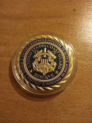 US Coast Guard Reserves USCG Security Detachment Military Challenge Coin • £2