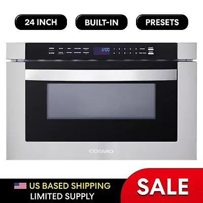 24 In. Built-In Microwave Drawer (Open Box) Touch Presets Sensor Cooking • $650