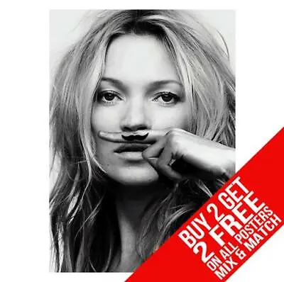Kate Moss Bb4 Model Poster Art Print A4 A3 Size - Buy 2 Get Any 2 Free • £8.97
