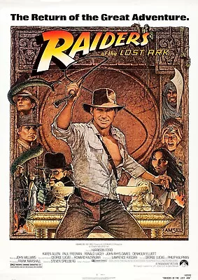 RAIDERS OF THE LOST ARK    Art  A4 A5 A4 A3 A3+  Wall  Gloss POSTERS • £4.99