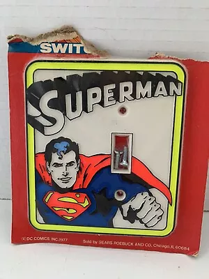 Vintage Superman Light Switch Plate 1976 DC Comics • $35.99