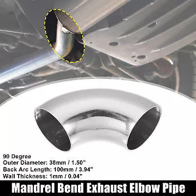 OD 1.5 Inch 90 Degree Stainless Steel Bend Tube Car Exhaust Elbow Pipe 0.04  • $8.51