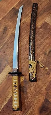 Vintage Japanese Katana Samurai Sword Saber Replica Corded Handle & Sheath  • $399