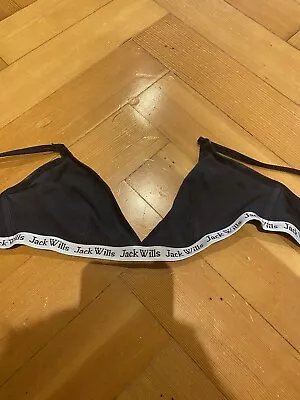 £4 • Buy Jack Wills Black Cotton Bra Size 10