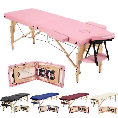 Massage Table Massage Bed Spa Bed 84  Long Portable 2/3 Folding W/ Carry Case • $7.59