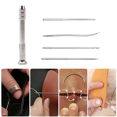 Leather Sewing Awl Kit Replaceable Multifunctional Shoes Repair Tools Punch • $5.76