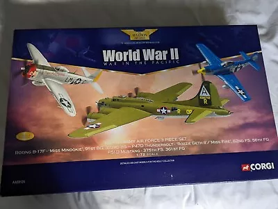 CORGI 1/72 B-17F Flying Fortress BRAND NEW Corgi AA99126 3 Piece P-47 P-51 • $284.16