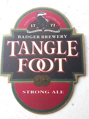 Vintage HALL & WOODHOUSE - Tangle Foot  ...  Cat No'78 Beer Mat/Coaster • £1.95