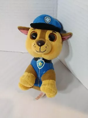 TY Paw Patrol Chase Dog Stuffed Plush Animal Big Eyes 2018 • $7.95