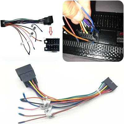 $11.99 • Buy 20Pin ISO Adapter Connector Wiring Harness Universal For Car Android Head Unit
