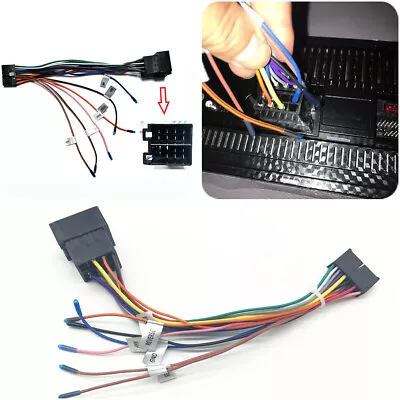 20Pin ISO Adapter Connector Wiring Harness Universal For Car Android Head Unit • $20.22