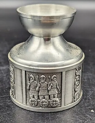 Norway HS Pewter Candle Holder - Konge Tinn Nordic Viking Depictions • $18.99