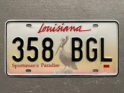 Louisiana License Plate Pelican/sportsman’s Paradise Random Letters/numbers • $14.99
