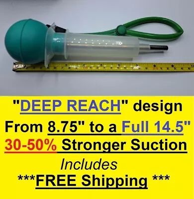 Gold Prospecting Crevicing Sniping Bulb Suction Hand Tool 14  DEEP REACH Sniper • $23.50