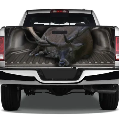 $90.75 • Buy Dead Deer Buck Hunter Hunting Graphic Tailgate Vinyl Decal Truck Pickup Wrap  