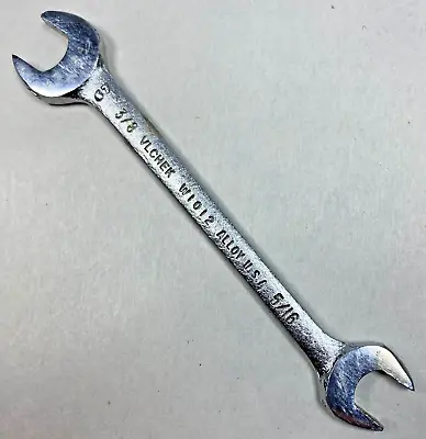 Vintage VLCHEK TOOLS W1012 Open End Wrench 3/8  X 5/16  Made In USA Tool Wrench • $12.30