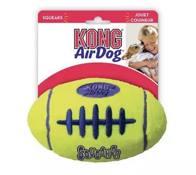 £10.50 • Buy  KONG Air Dog Squeaker American Football Rugby Ball Dog Toy Small, Medium, Large