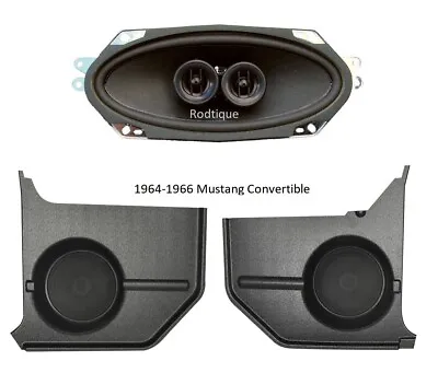 1964-1/2-1966 Mustang Convertible Kick Panels & Dash Speakers-Convertible Only • $229.95