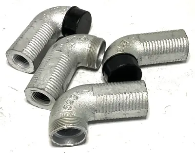 *LOT OF 4* Victaulic 1.25  VicFlex Low Profile Short 90° Elbow Straight Male NPT • $32.29