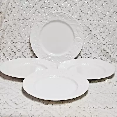 Mikasa French Countryside Dinner Plates 10 7/8  White Exc Japan Set 4 • $52.83