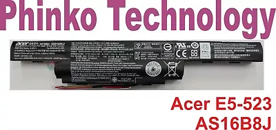 Original Battery Acer Aspire E5-523G E5-575G-5032 F5-573G AS16B5J AS16B8J • $66.50