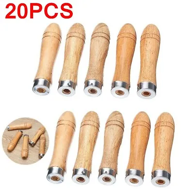 $20.89 • Buy 20Pcs Wooden File Handle Replacement Strong Metal Collar For File Craft Tools