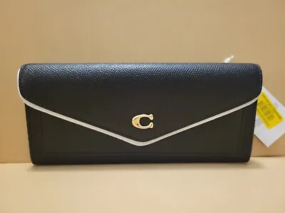 COACH Wyn C2326 Black Leather Wallet NWT $175 • $171.23