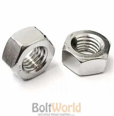 £4.60 • Buy M10 / 10mm A2 STAINLESS STEEL LEFT HAND REVERSE THREAD HEX HEXAGON FULL NUTS NUT