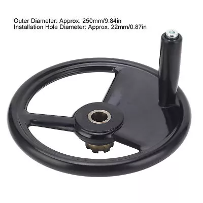 Lathe Handwheel Handwheel Wide Application Engineering Plastics For Grinders • £38.63