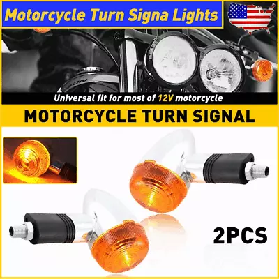 Motorcycle Turn Signal Light Chrome For Honda VT Shadow 1100 VTX 1800 Waterproof • $11.99