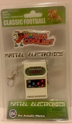 Mattel Classic Football Electronics Game Smallest Handheld Game Worlds Coolest  • $12.99
