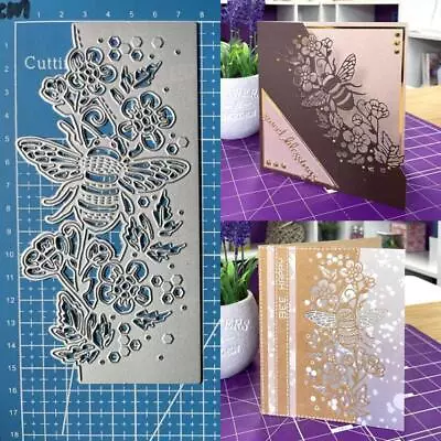 Metal Cutting Dies Bee Border Scrapbooking Paper Card Embossing Album Stencils • $6.35