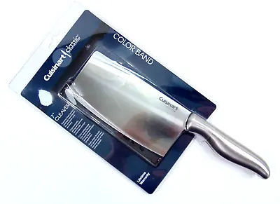 Cuisinart Meat Cleaver Butcher Knife Stainless Steel Chopper Blade Sheath Cover • $19.95