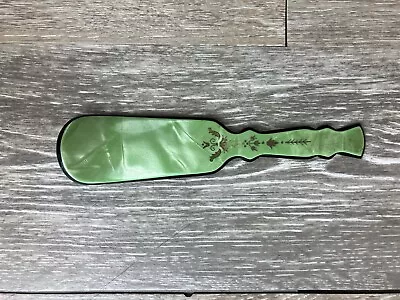 1930s Celluloid Pearl Green Shoe Horn • $14.99