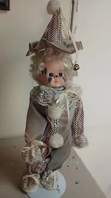 Vintage Noble Arts Blue Peridot Clown Doll • $11