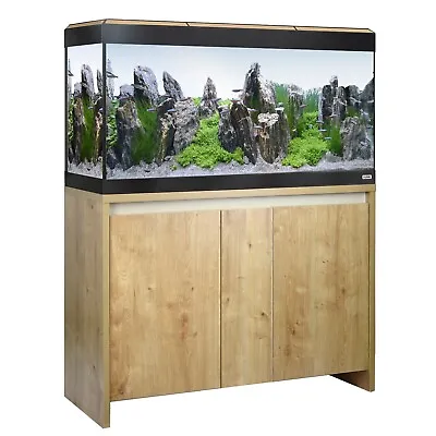 Fluval Roma 200 Aquarium & Cabinet Complete Kit Tropical Fish Tank Oak Walnut • £559.99