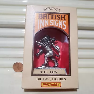 Lesney Matchbox BRITISH INN SIGNS Heritage Metal Miniatures THE LION InCream Box • $24.95