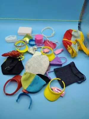 MATTEL BARBIE Vintage Accessories Lot 1980s 1990s Purses Belts Hats Beach • $12.99