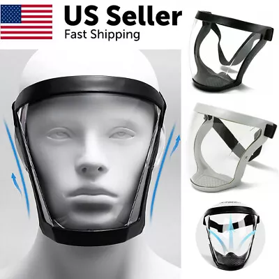Anti-fog Shield Safety Full Face Super Protective Head Cover Transparent Mask US • $9.55