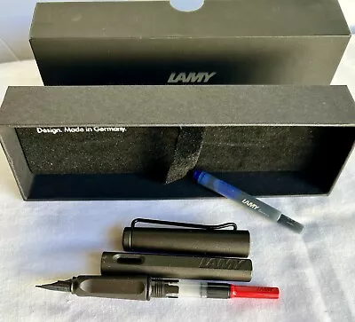 Vintage Lamy Safari Fountain Pen Fine Point W Adapter & Ink Cartridge New In Box • $59.24