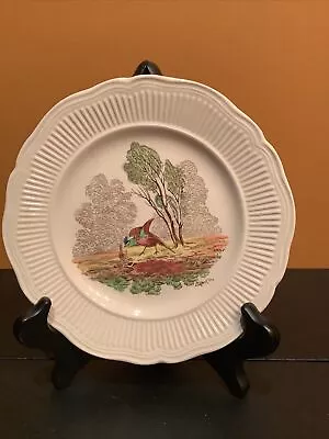 Vintage ROYAL DOULTON White Porcelain BIRBECK PRINT Pattern #D5804 9 1/2 D Plate • $11