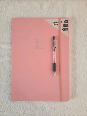 £3.95 • Buy A4 Academic Diary PINK  2022 - 2023 Mid Year Weekly View Student  Stationery Pen
