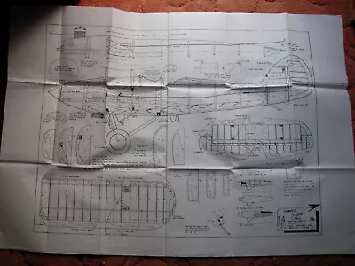 Model Aircraft Magazine Plans Of Hawker Hart A Vintage FF Scale Model 40  Span • £8