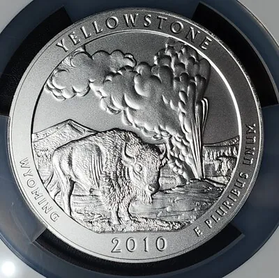 2010-p Yellowstone  5 Oz. Silver Ngc Sp70 Sp-70  • $489.95