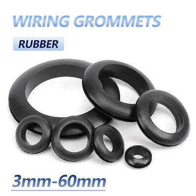 Rubber Grommet Wiring Grommets Open Wire Grommets Blind Plugs Cable Holes • £1.43